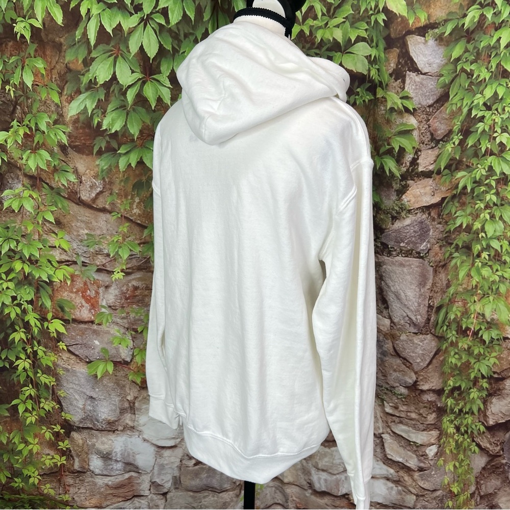 NIRVANA White Hooded Pop Art 90s Inspired Graphic French Terry Sweatshirt, XS - Picture 8 of 10
